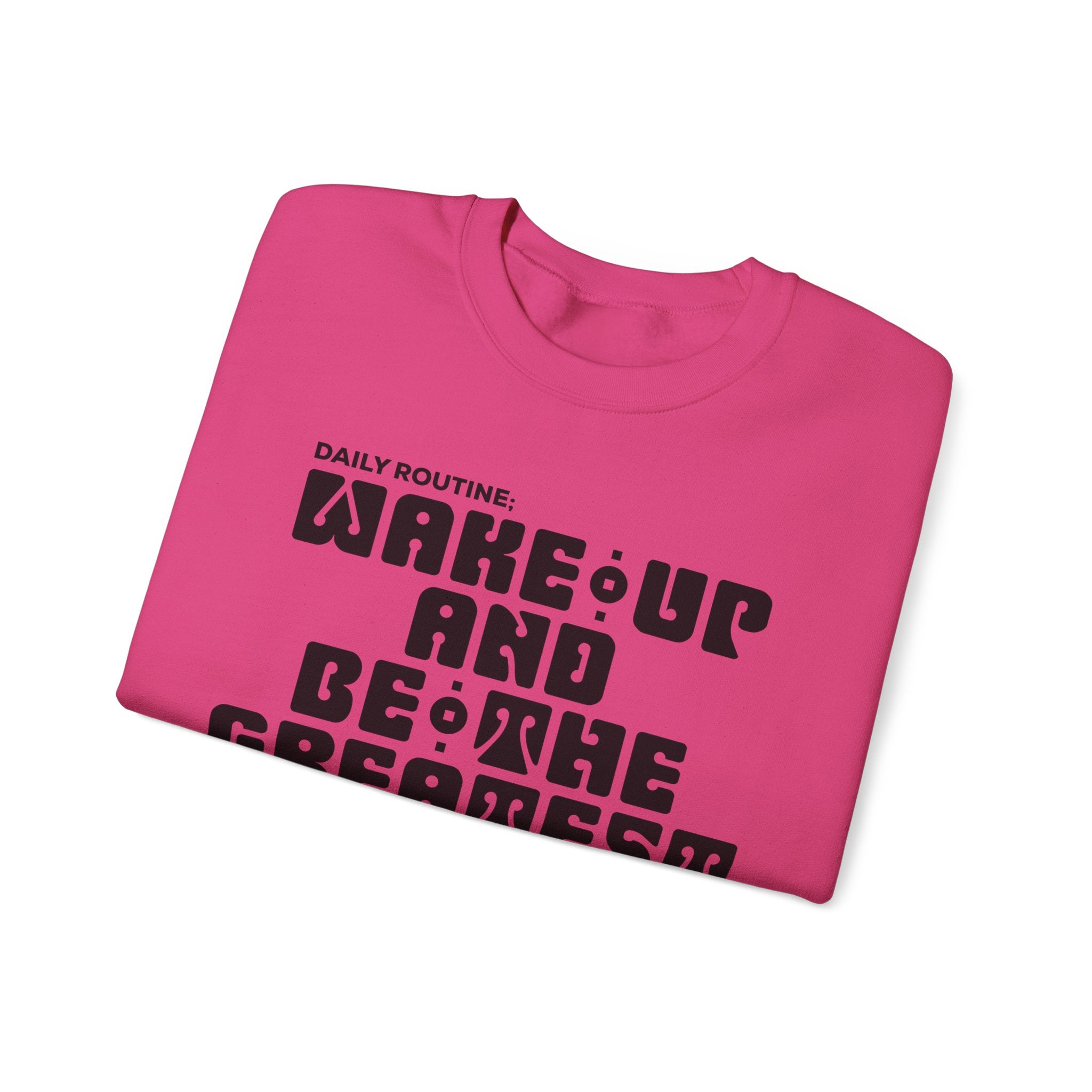 "Daily Routine" Unisex Sweatshirt Black Print