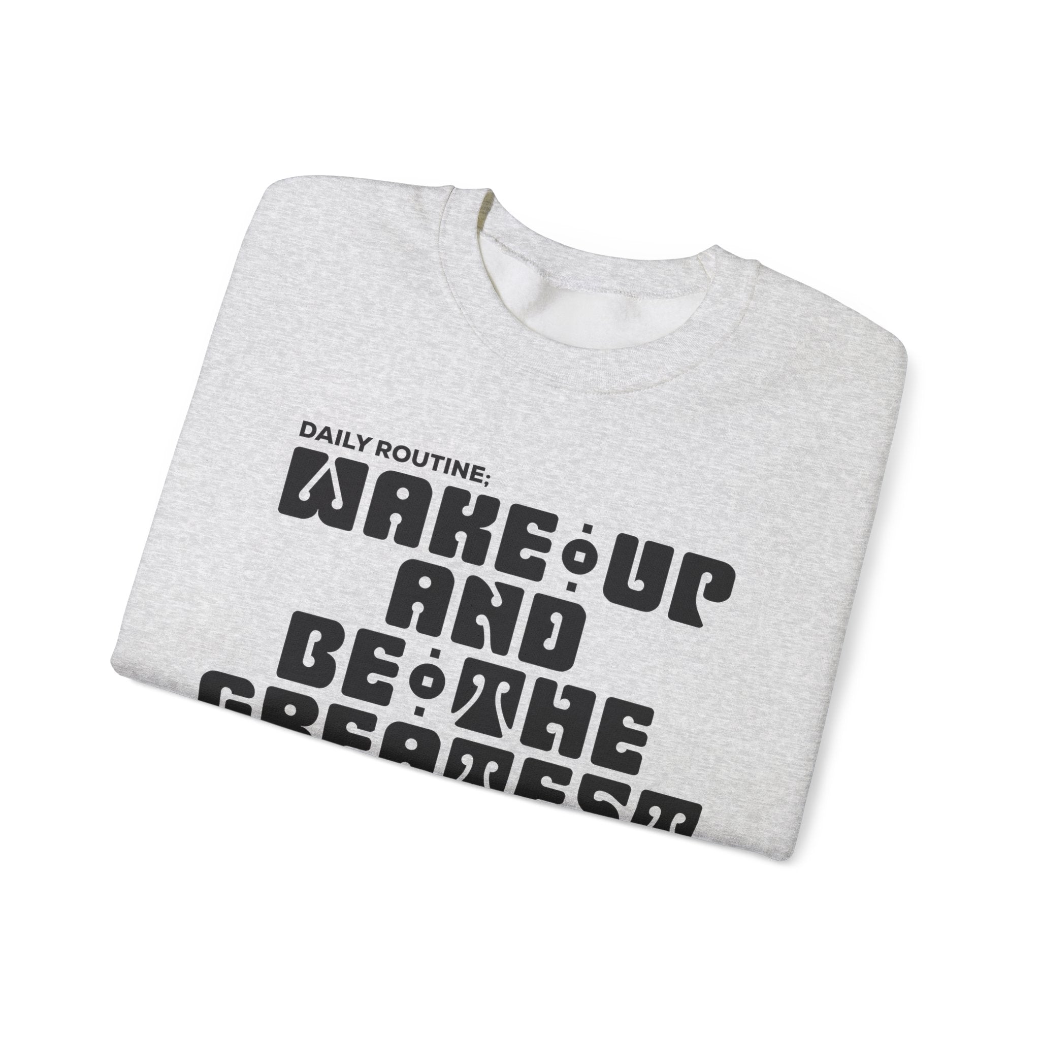 "Daily Routine" Unisex Sweatshirt Black Print