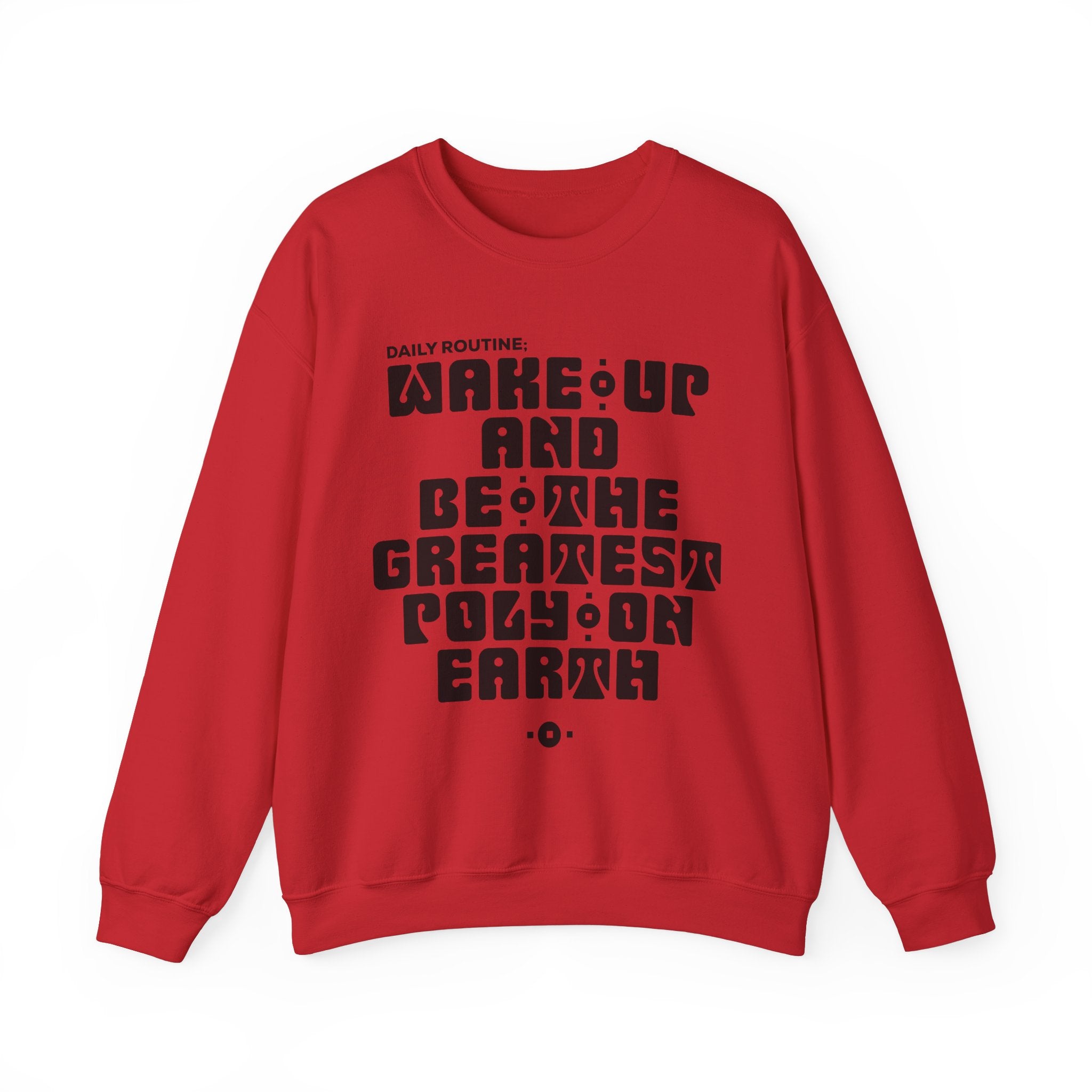 "Daily Routine" Unisex Sweatshirt Black Print