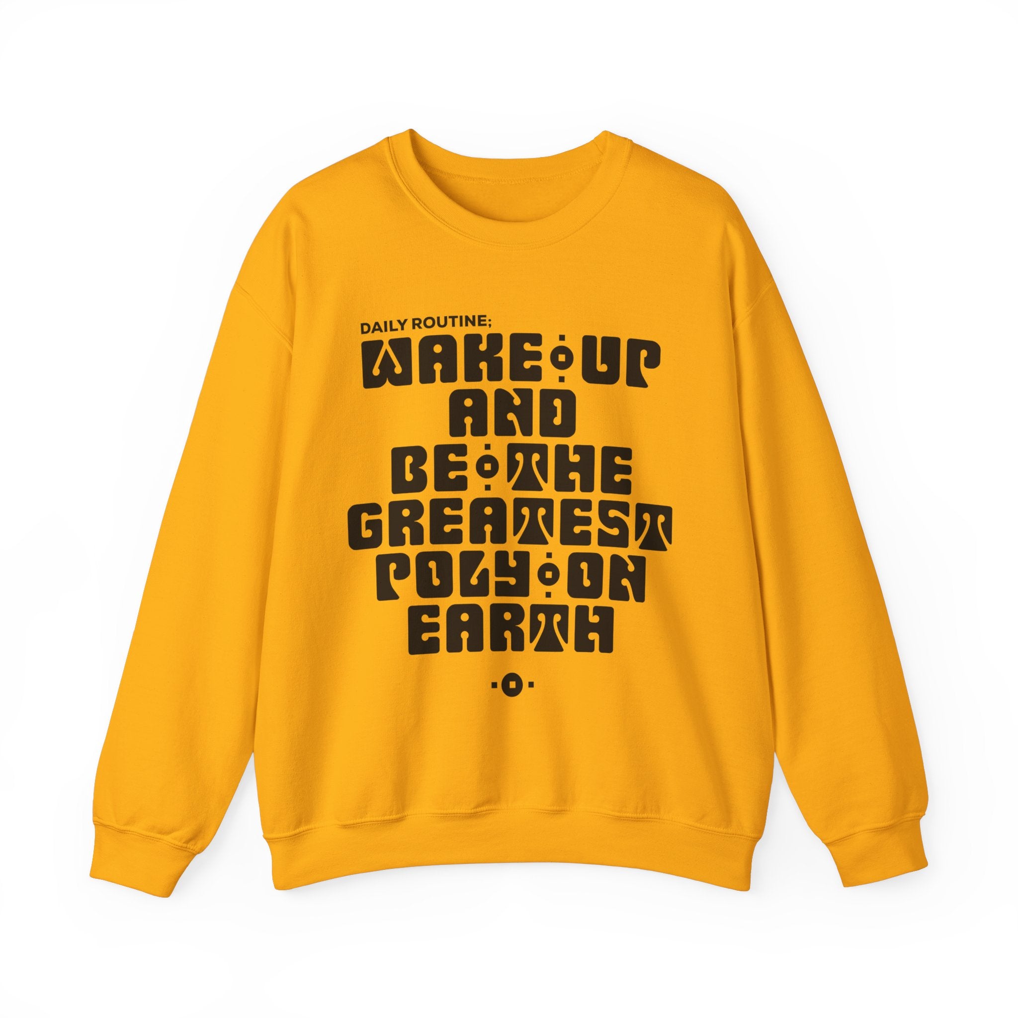 "Daily Routine" Unisex Sweatshirt Black Print