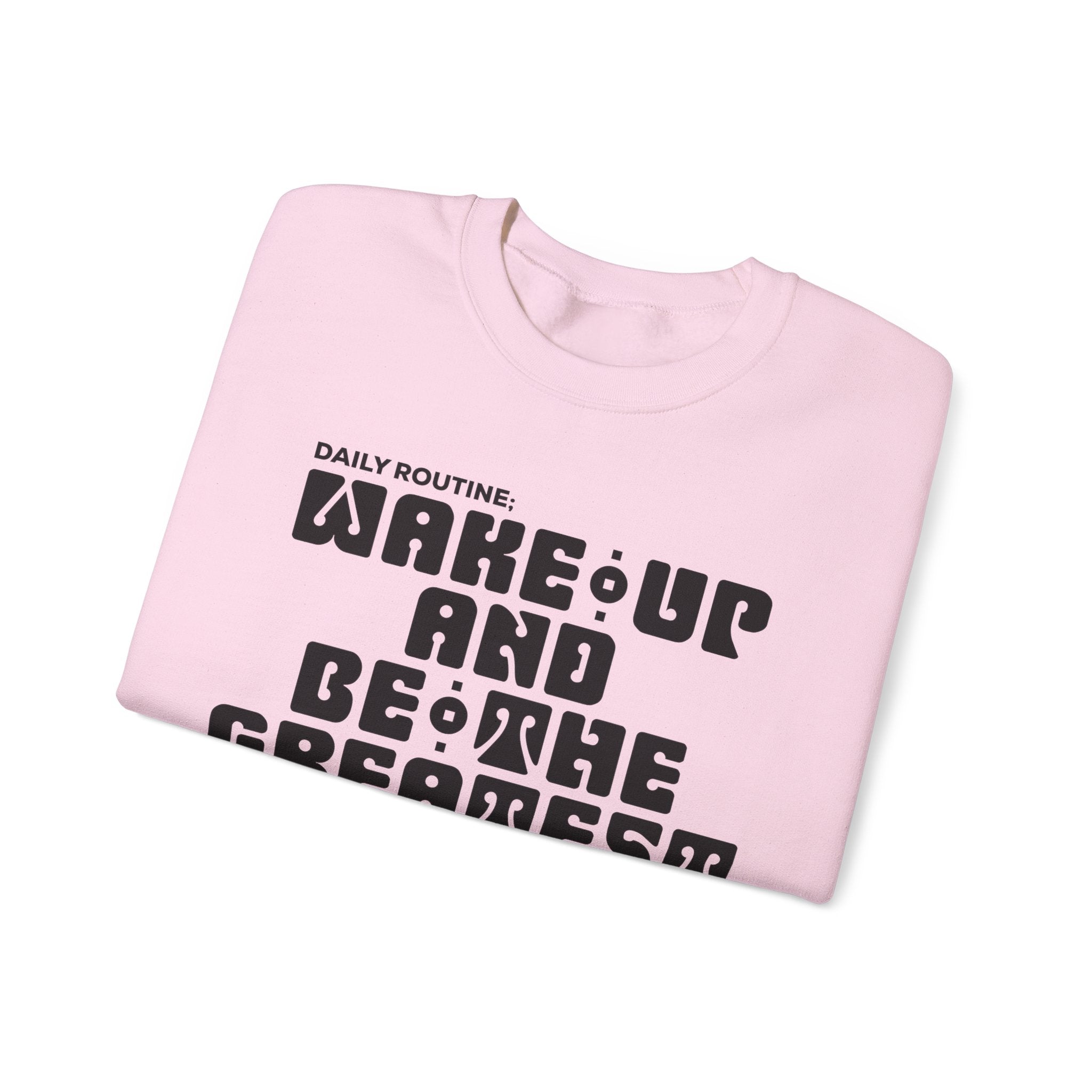 "Daily Routine" Unisex Sweatshirt Black Print