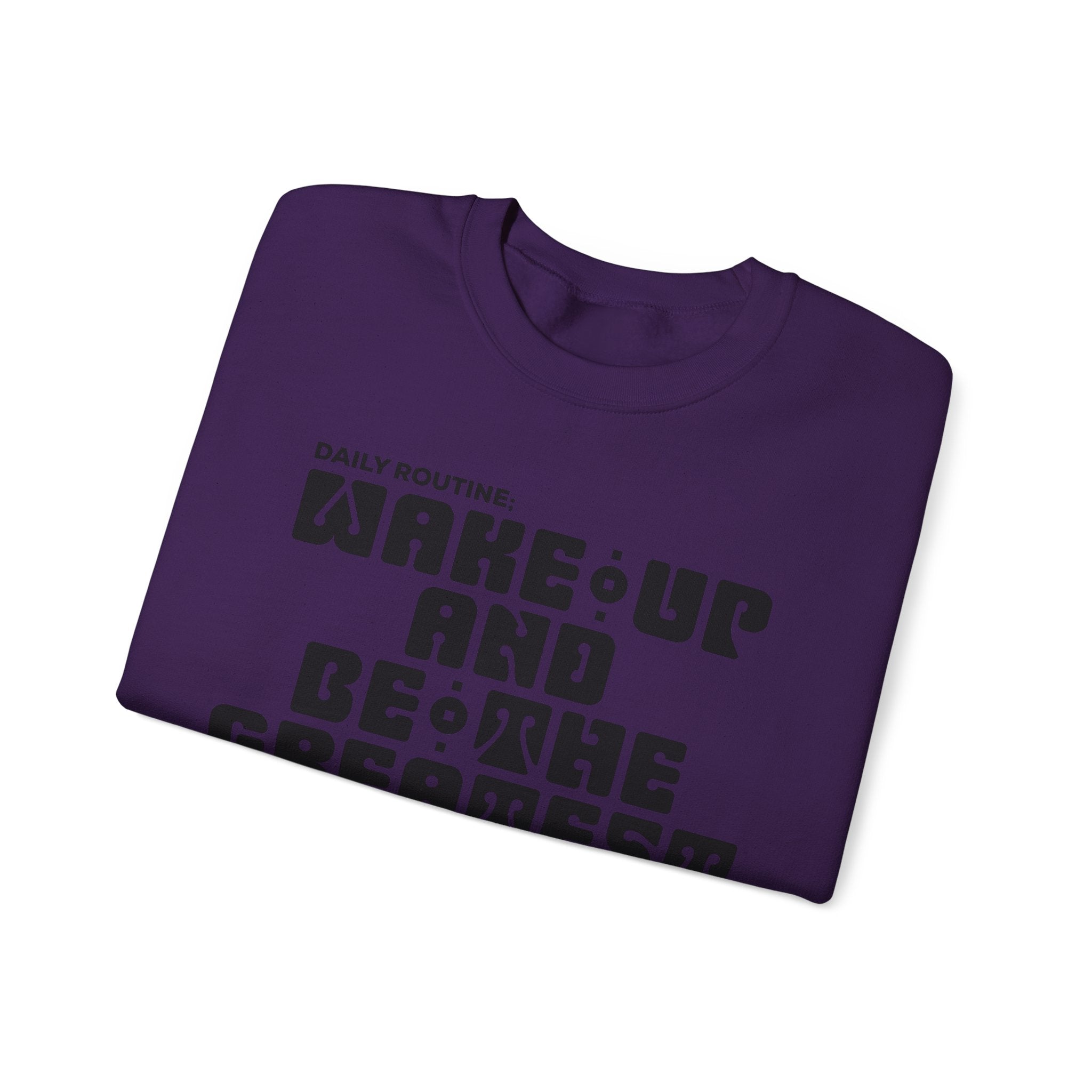 "Daily Routine" Unisex Sweatshirt Black Print