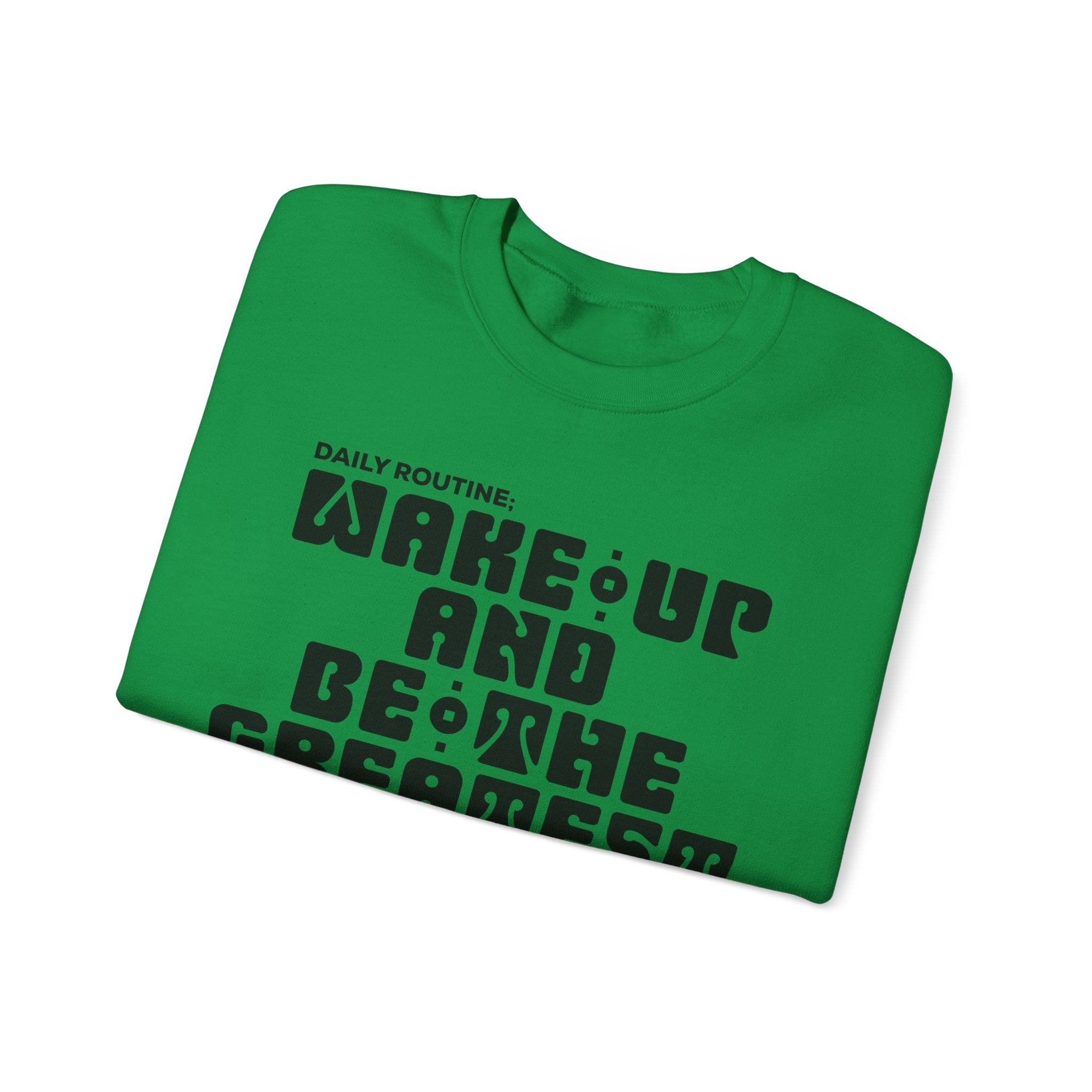 "Daily Routine" Unisex Sweatshirt Black Print