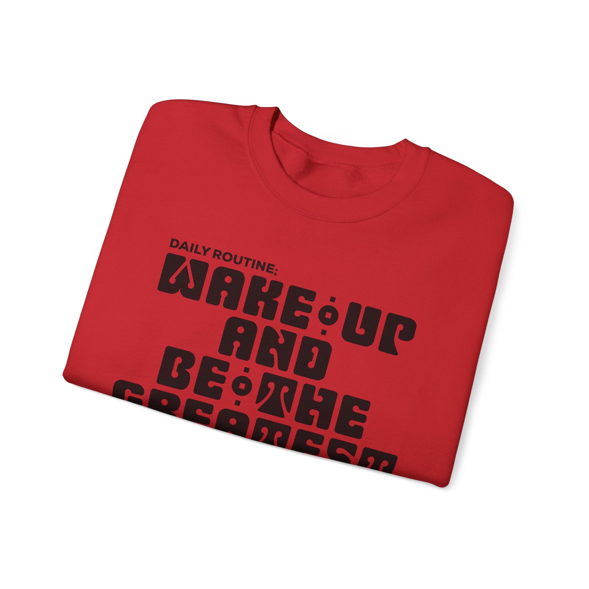 "Daily Routine" Unisex Sweatshirt Black Print