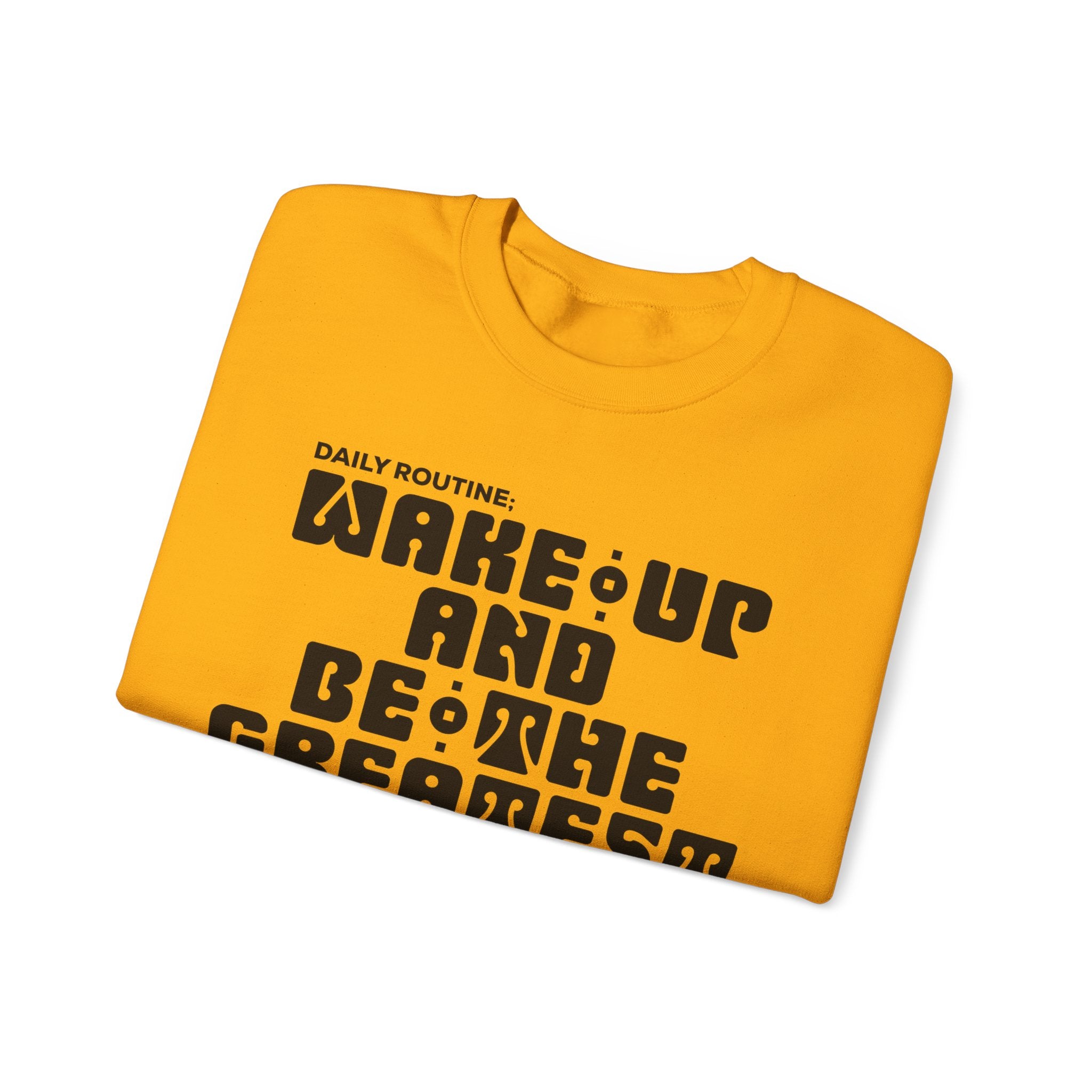 "Daily Routine" Unisex Sweatshirt Black Print