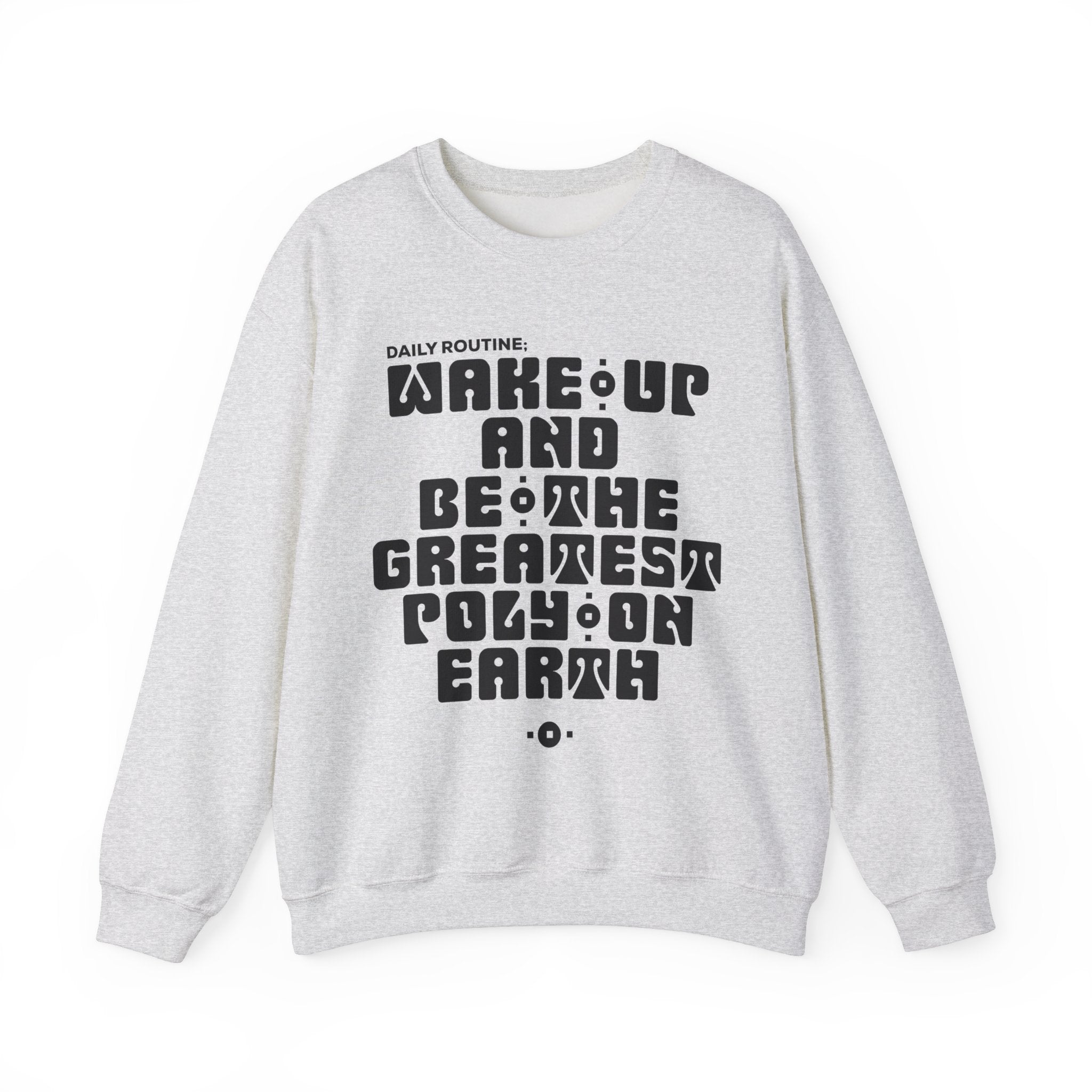 "Daily Routine" Unisex Sweatshirt Black Print