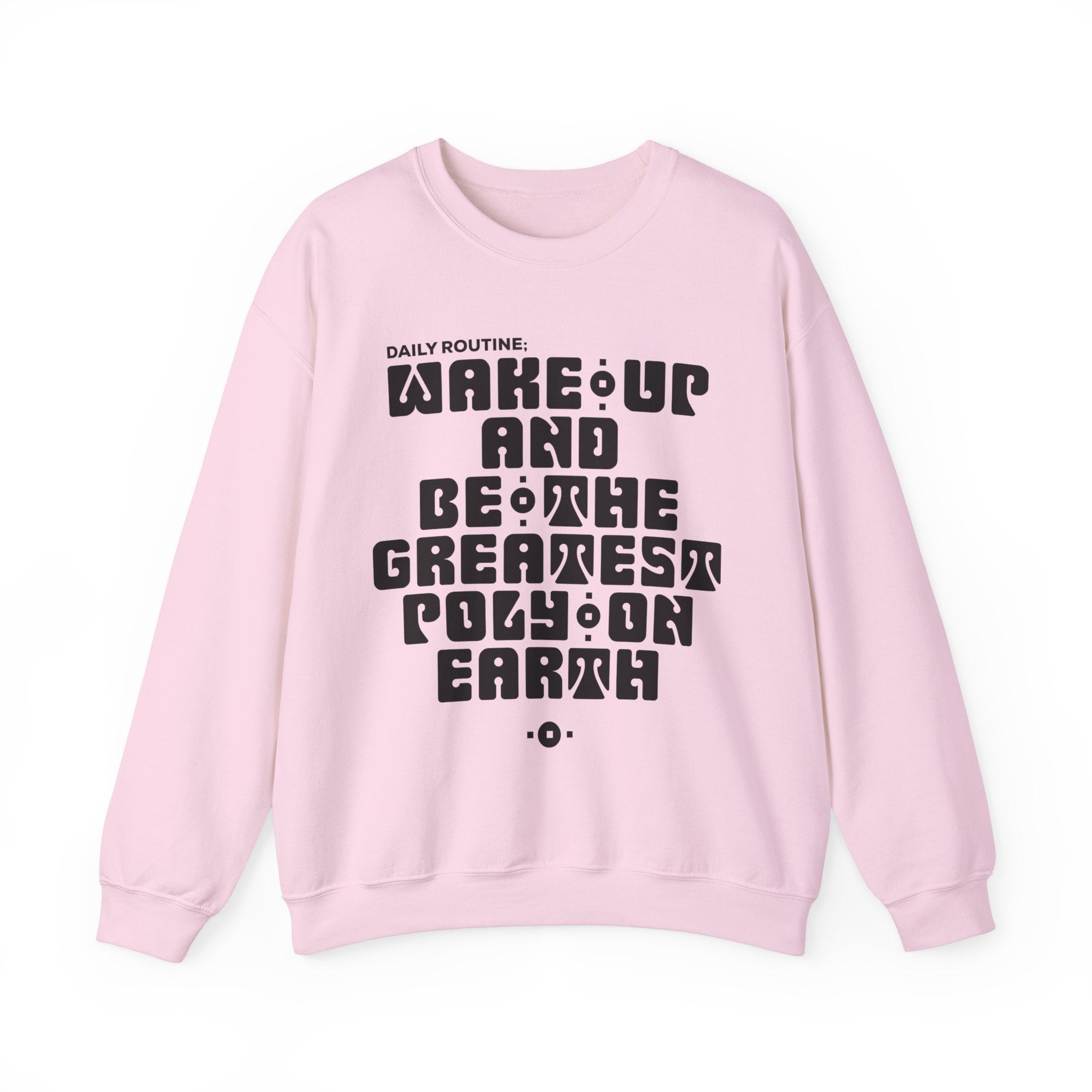 "Daily Routine" Unisex Sweatshirt Black Print