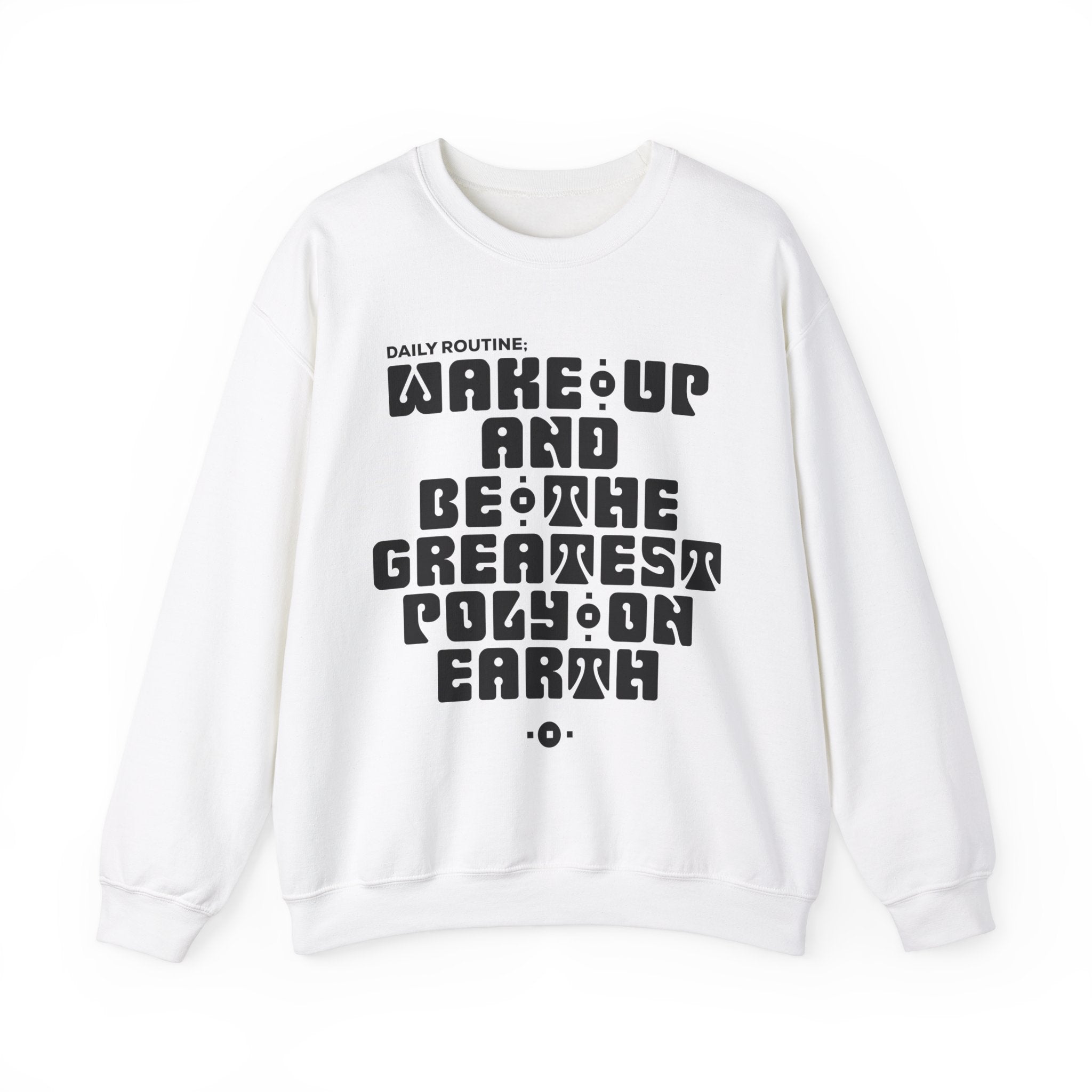 "Daily Routine" Unisex Sweatshirt Black Print