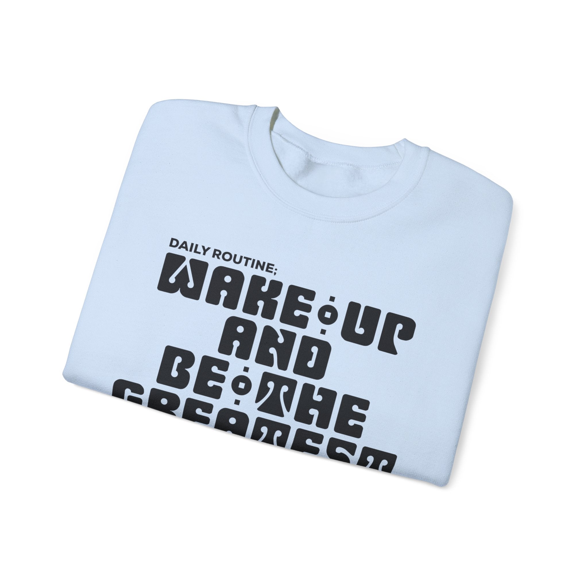 "Daily Routine" Unisex Sweatshirt Black Print