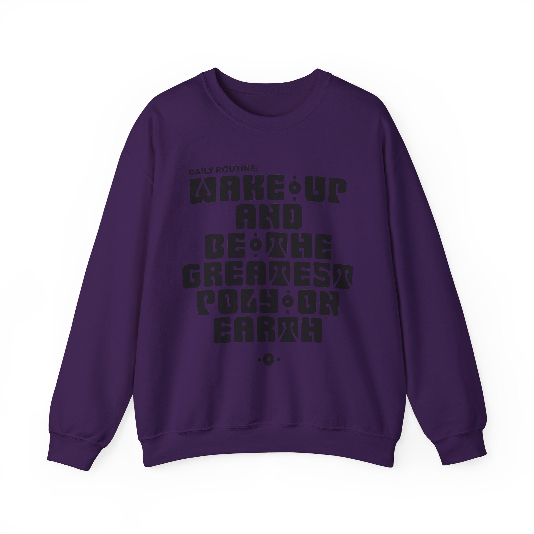 "Daily Routine" Unisex Sweatshirt Black Print