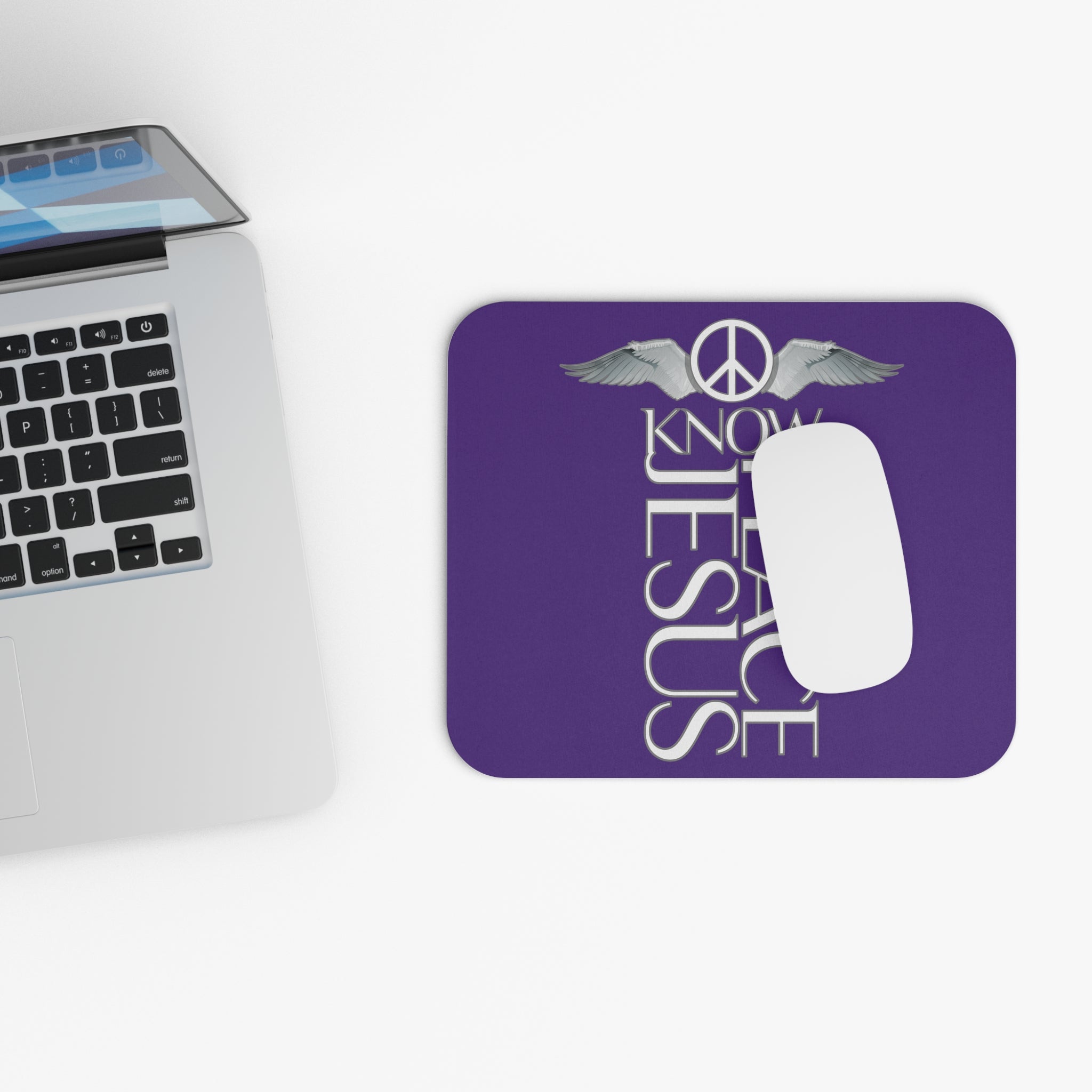 "Know Jesus Know Peace" Mouse Pad (Rectangle)