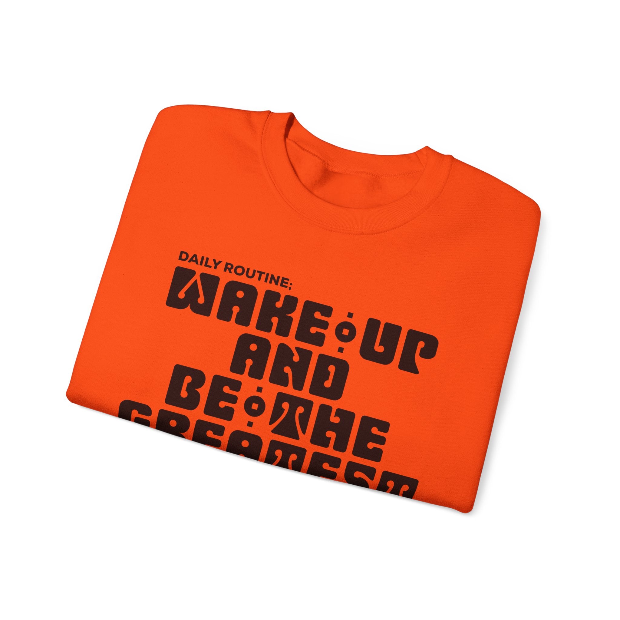 "Daily Routine" Unisex Sweatshirt Black Print