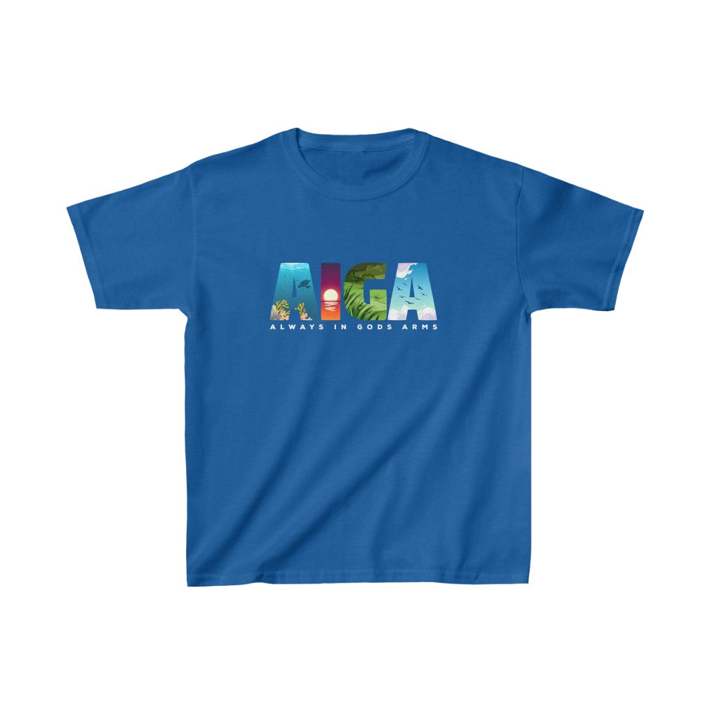 "AIGA - Always In Gods Arms" Youth/Unisex Tee