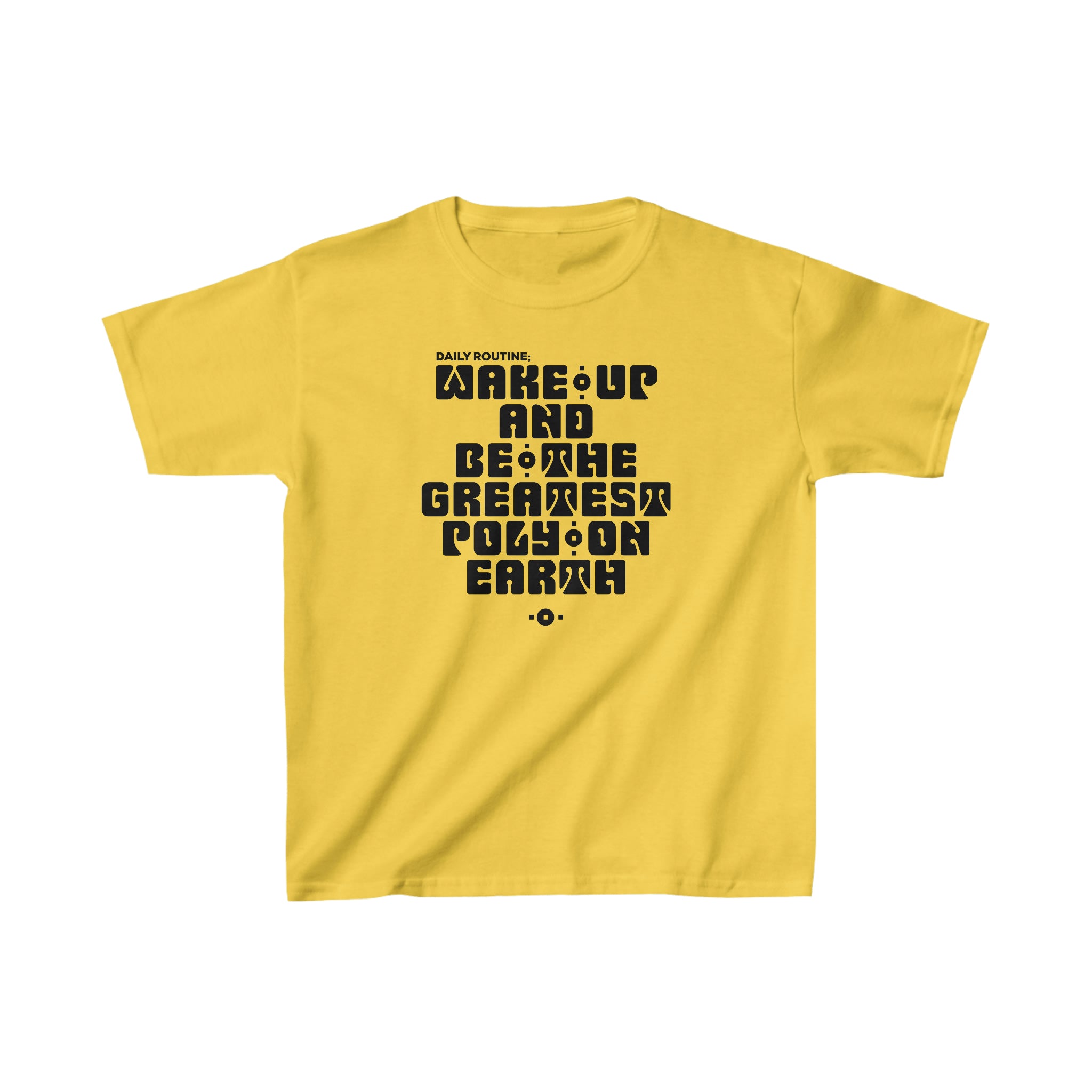 "Daily Routine" Youth/Unisex Tee Black Print