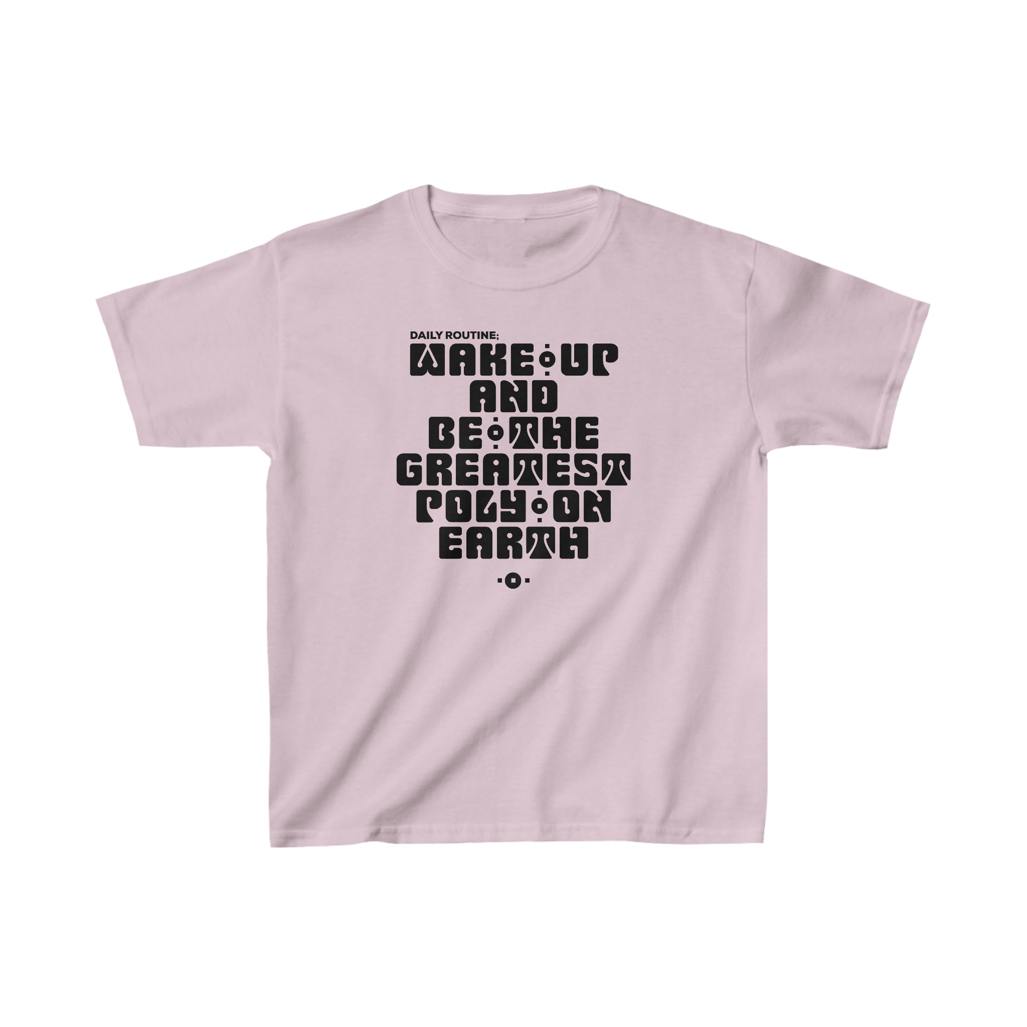 "Daily Routine" Youth/Unisex Tee Black Print