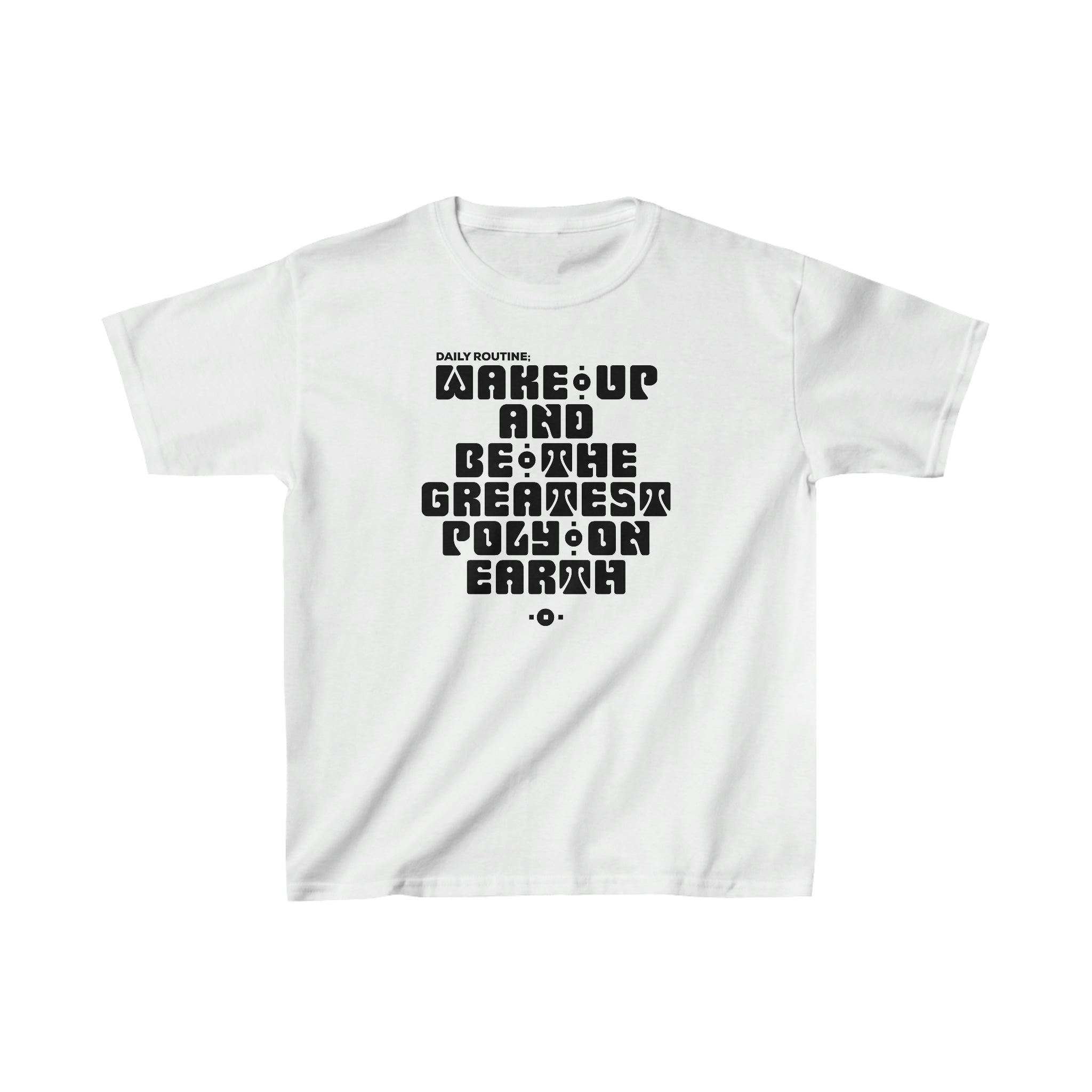 "Daily Routine" Youth/Unisex Tee Black Print