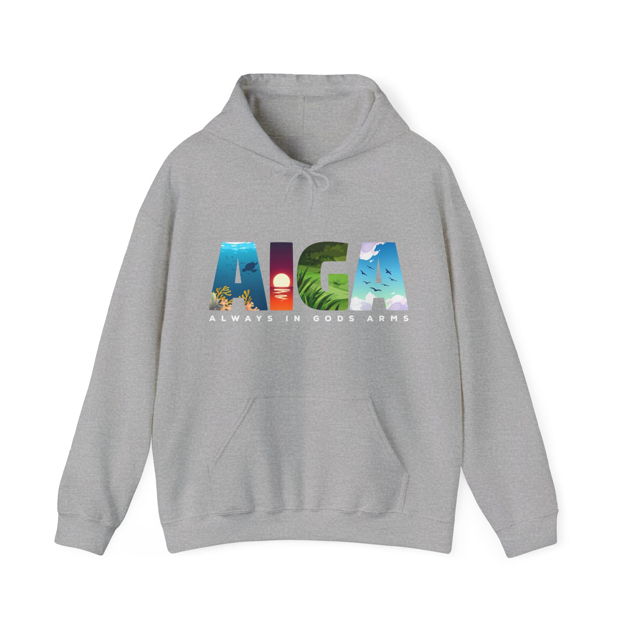 "AIGA - Always In Gods Arms" Adult Unisex Hoodie