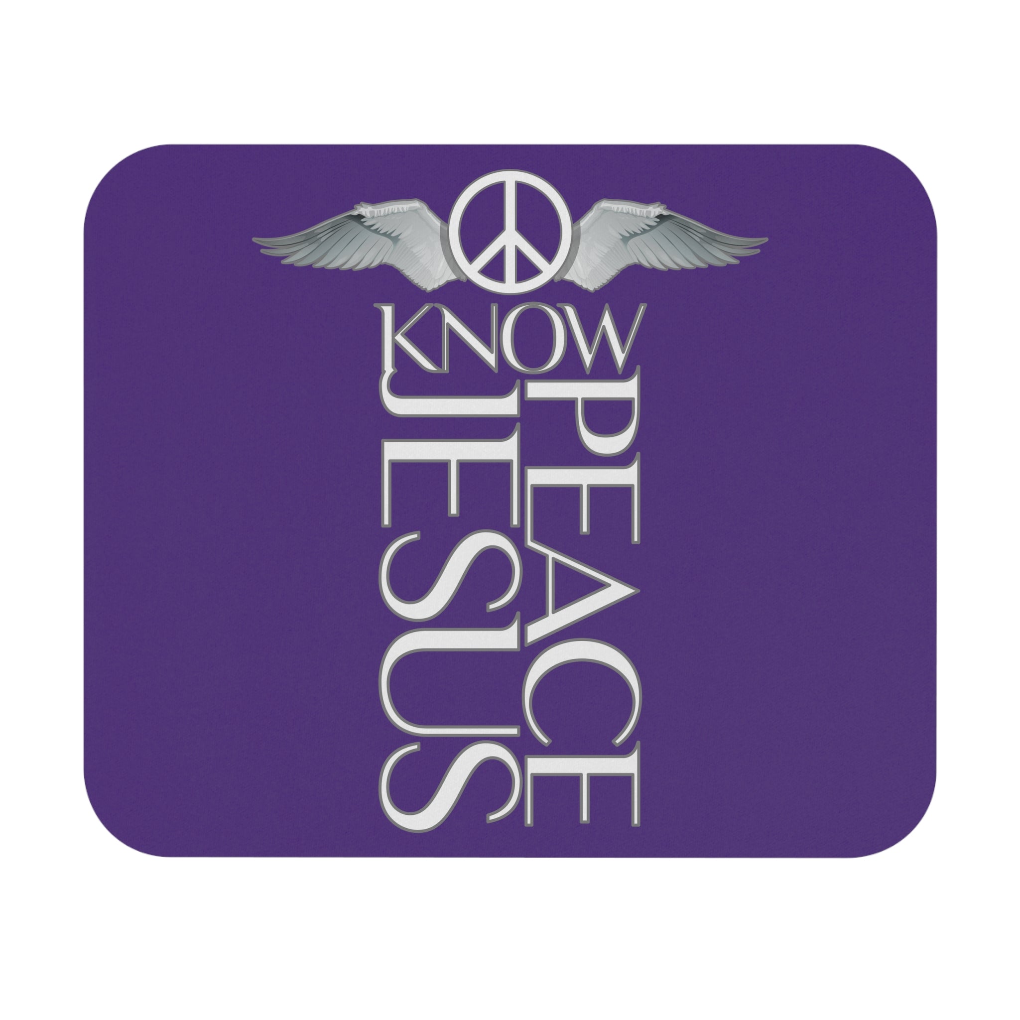 "Know Jesus Know Peace" Mouse Pad (Rectangle)