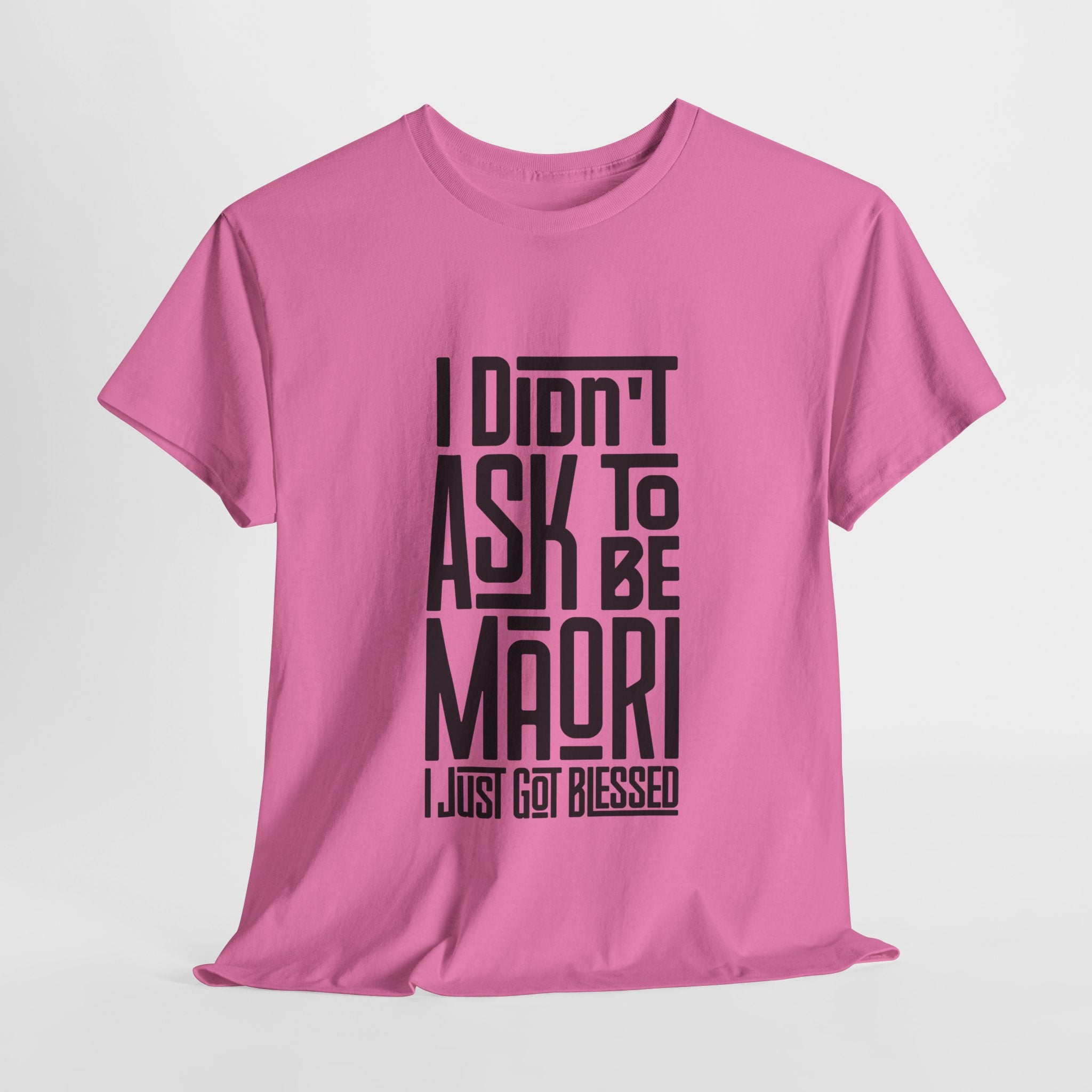 "I Didn't Ask To Be Maori" Unisex Tee Black Print