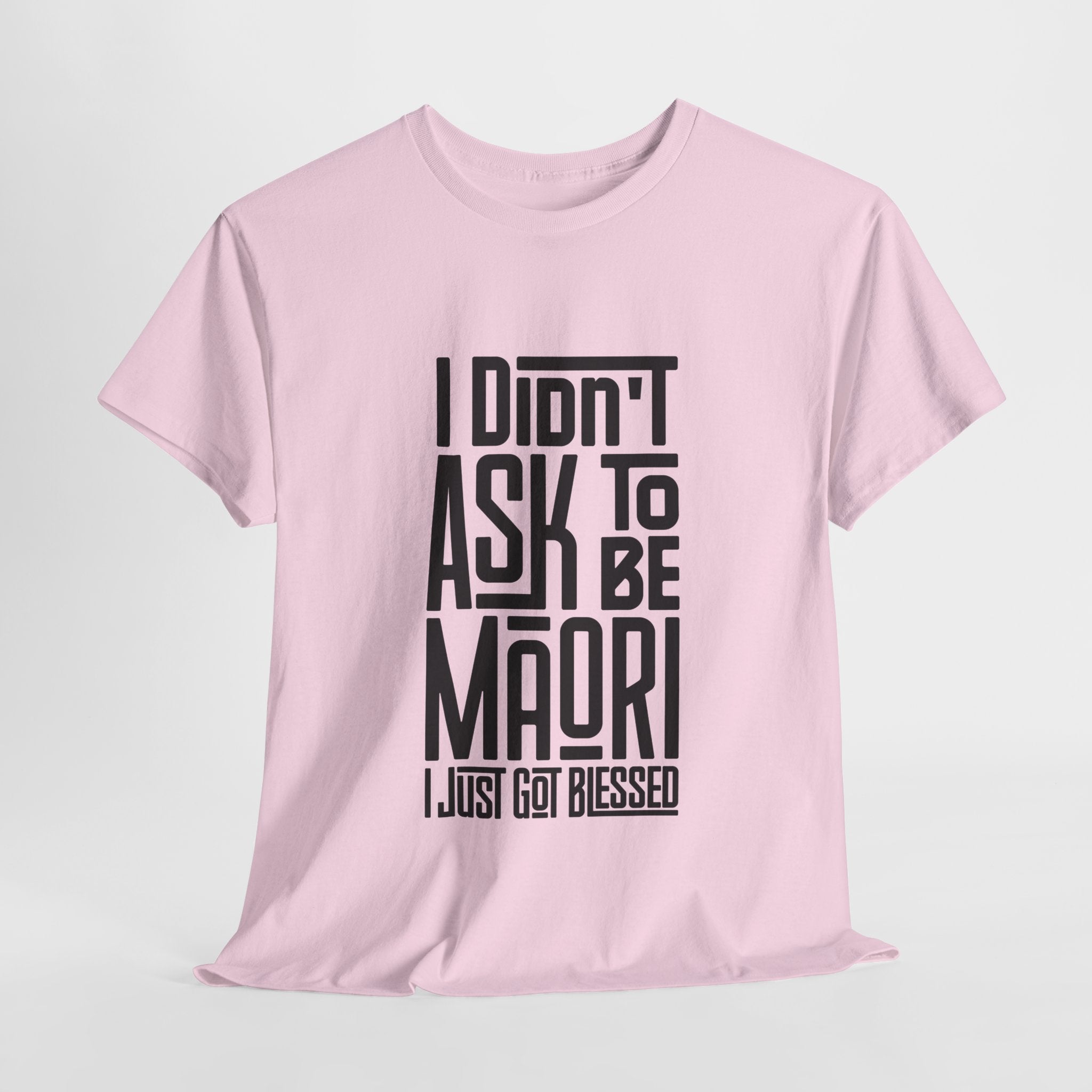 "I Didn't Ask To Be Maori" Unisex Tee Black Print