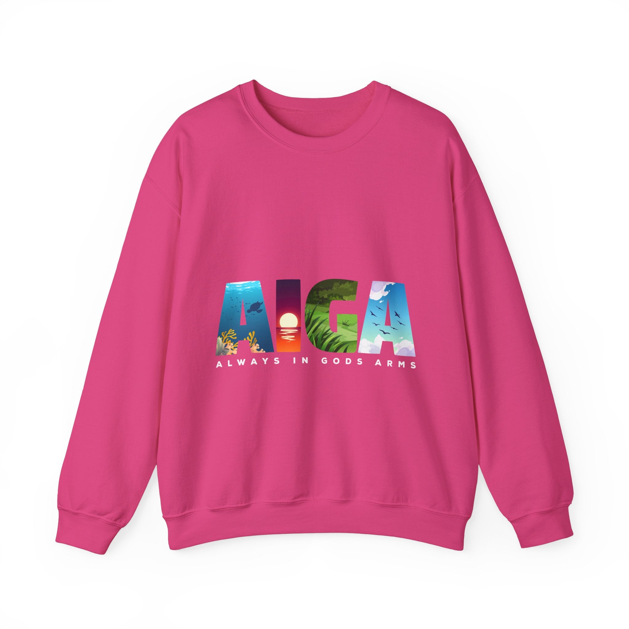 "AIGA - Always In Gods Arms" Unisex Sweatshirt