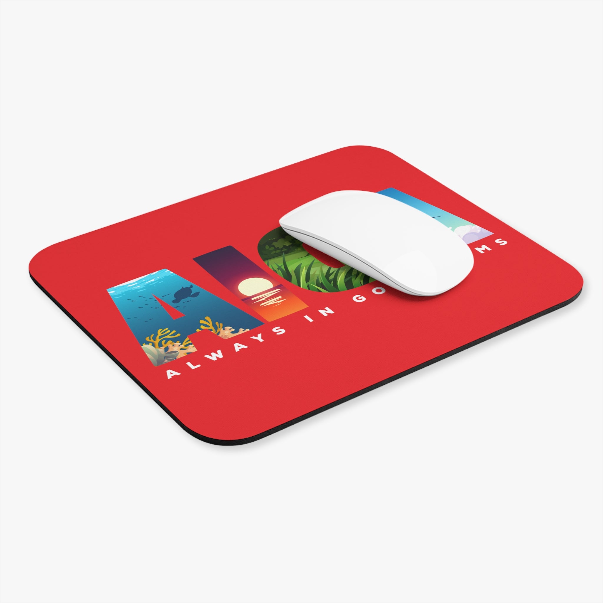 "Always in Gods Arms" Mouse Pad (Rectangle)