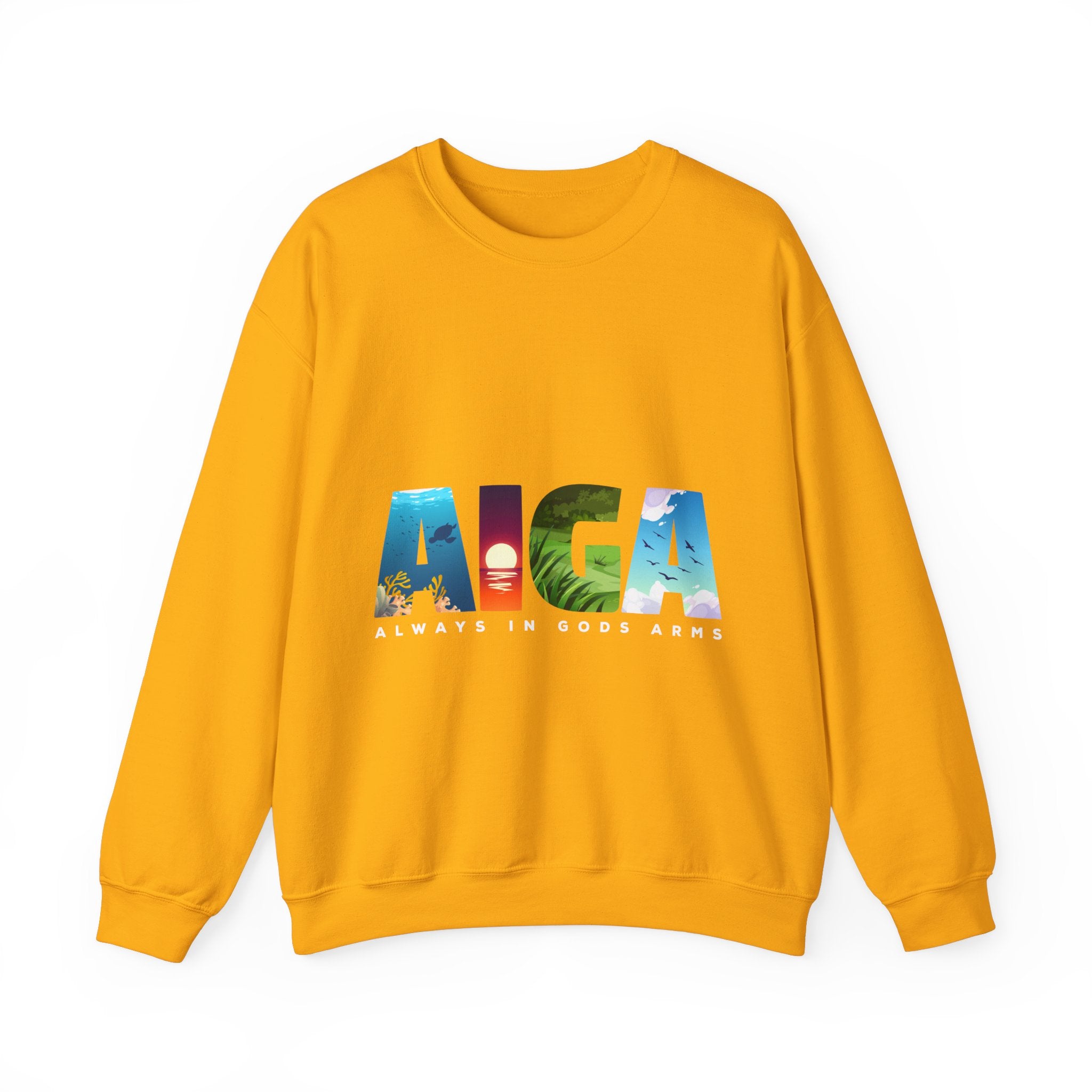 "AIGA - Always In Gods Arms" Unisex Sweatshirt