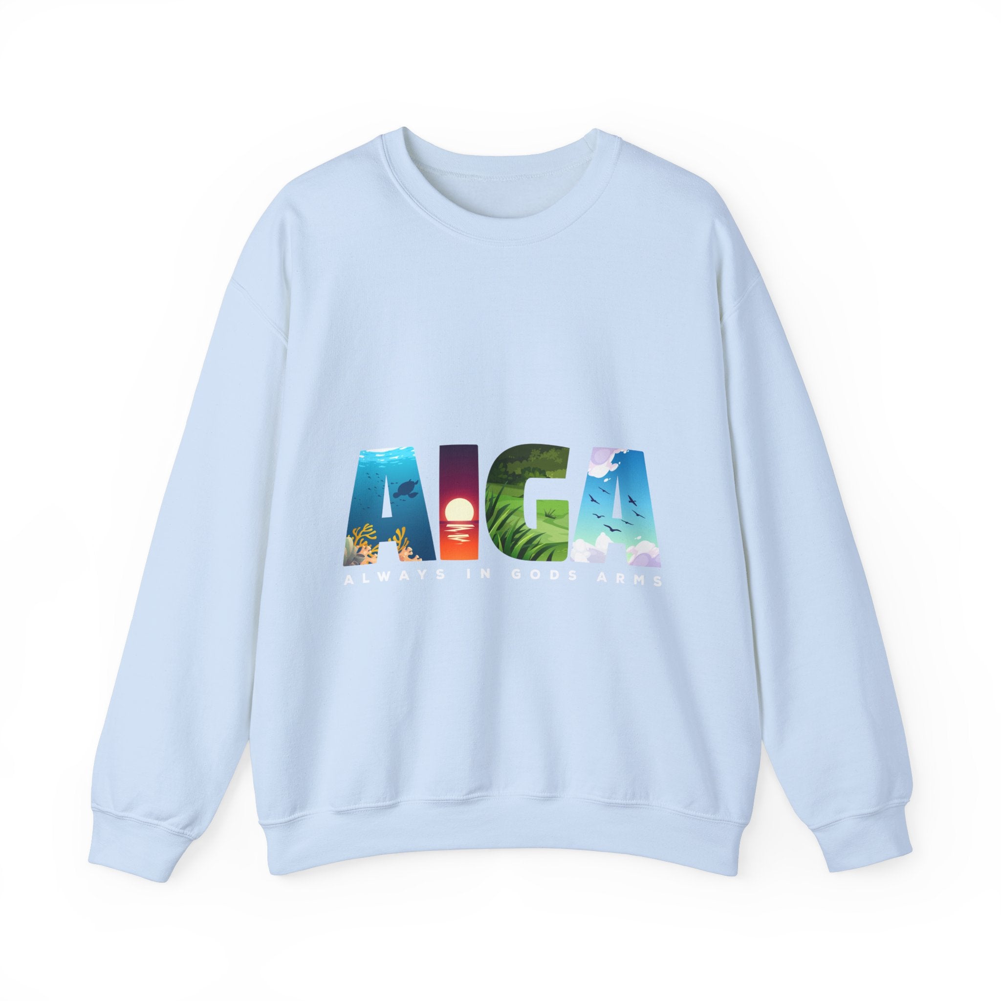 "AIGA - Always In Gods Arms" Unisex Sweatshirt