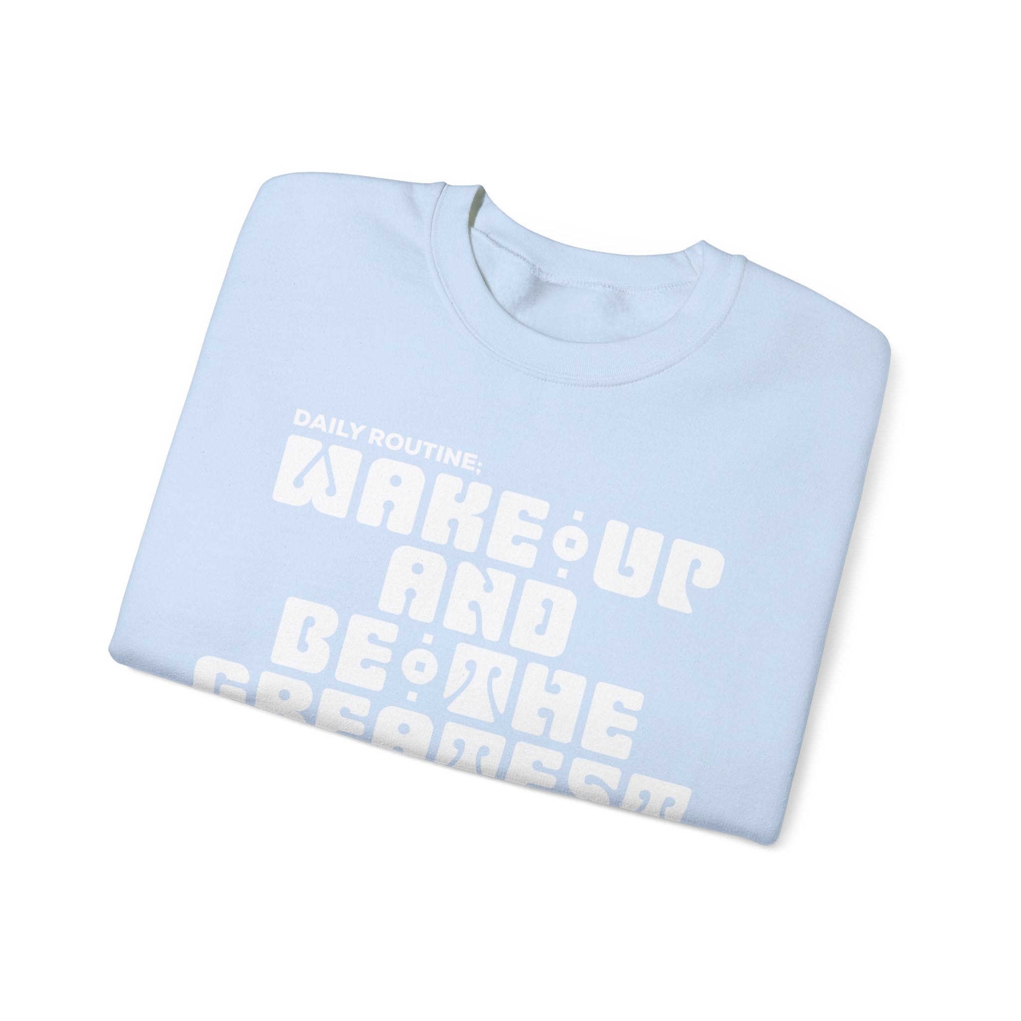 "Daily Routine" Unisex Sweatshirt White print