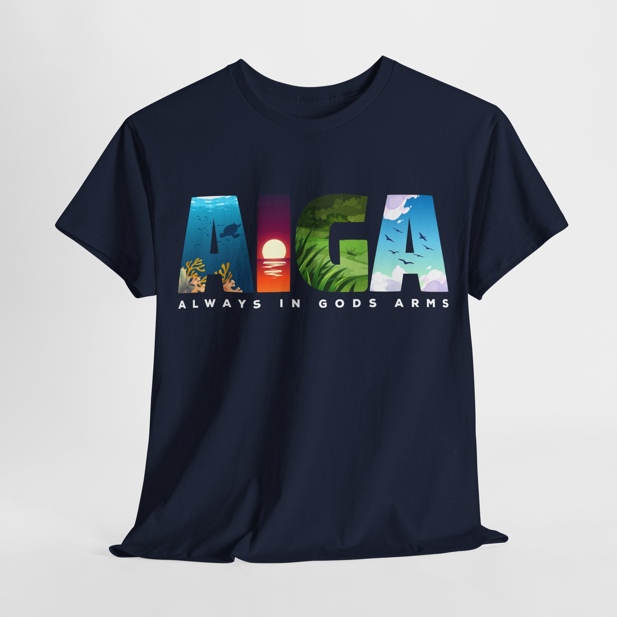 "AIGA - Always In Gods Arms" Unisex Tee