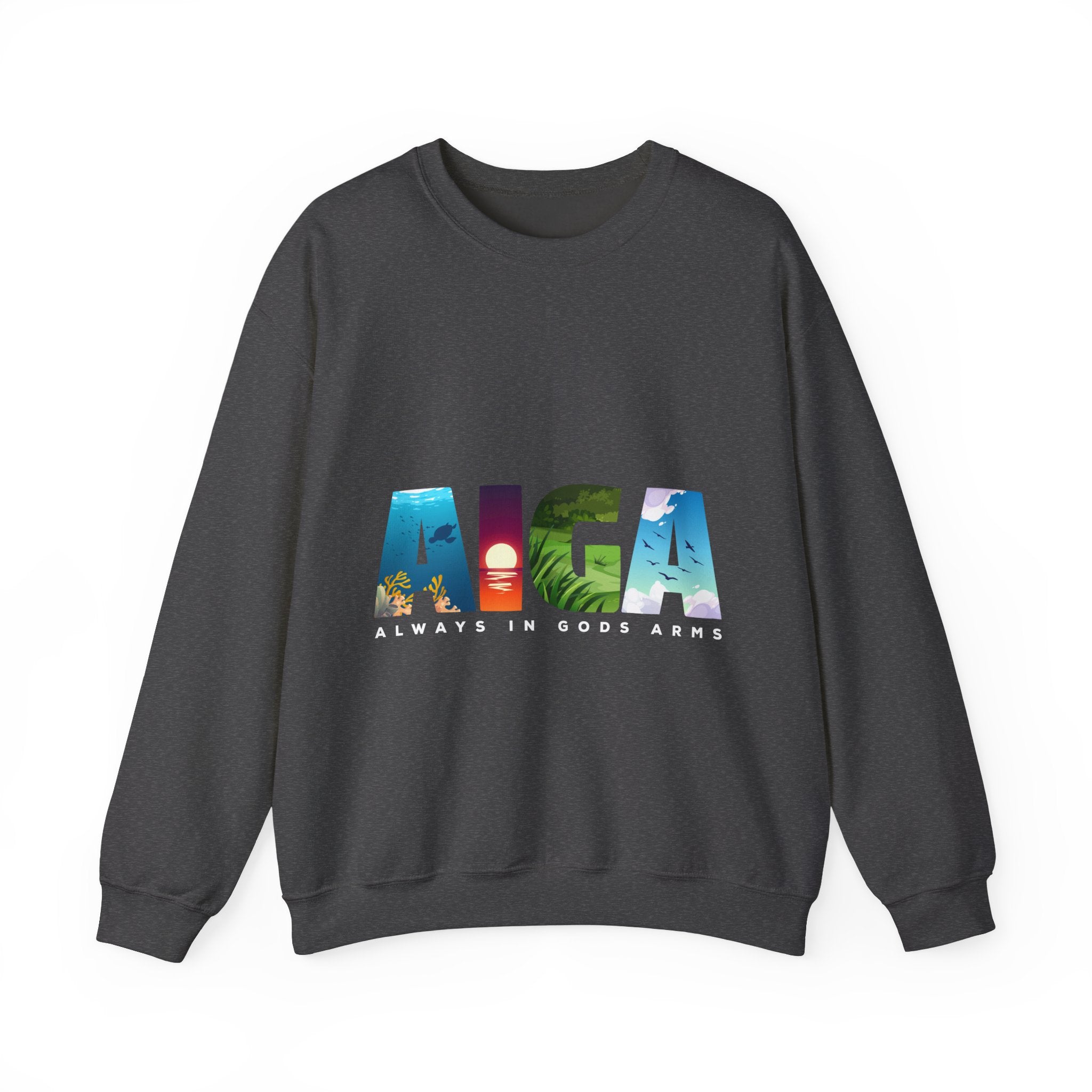 "AIGA - Always In Gods Arms" Unisex Sweatshirt