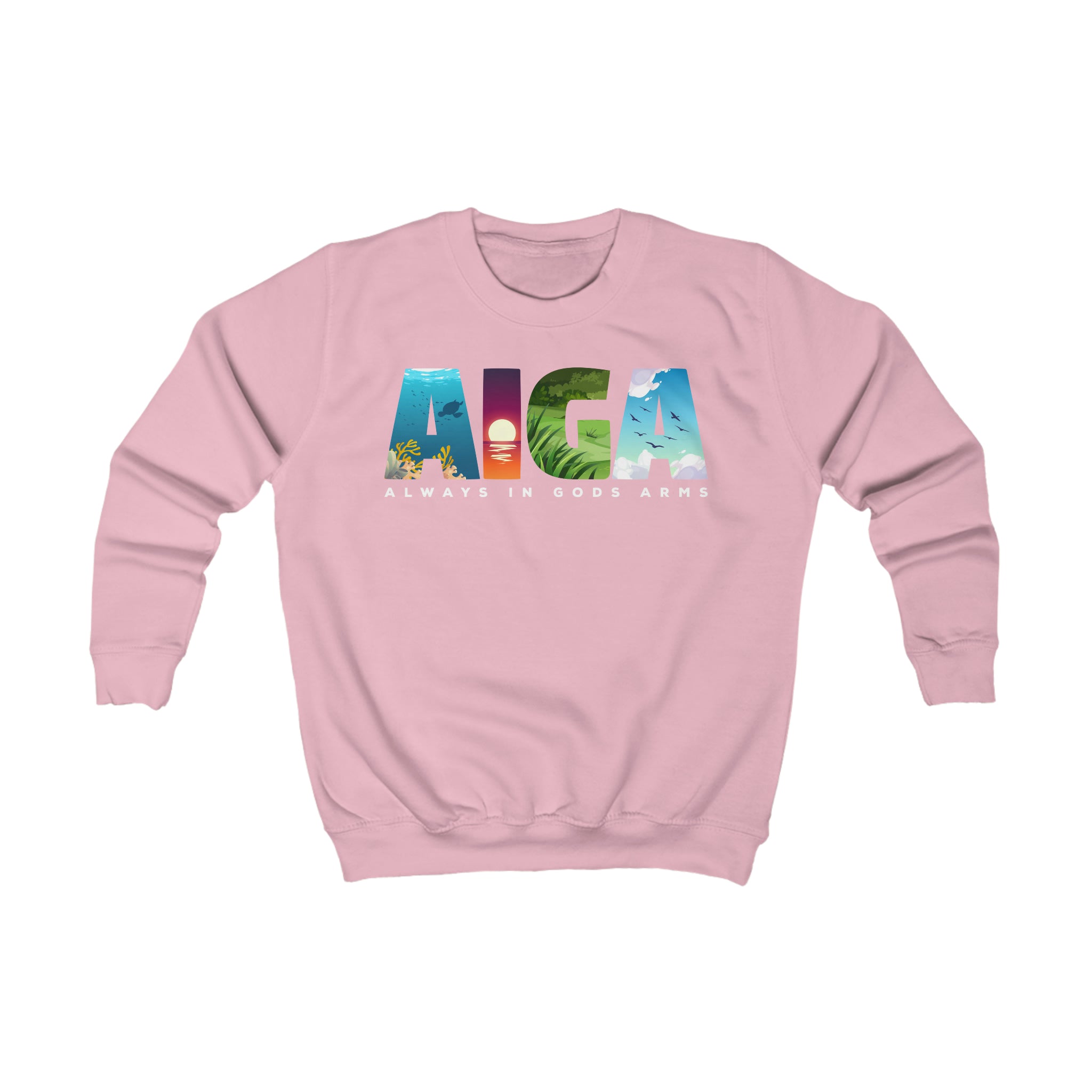 "AIGA - Always In Gods Arms" Youth/Unisex Sweatshirt