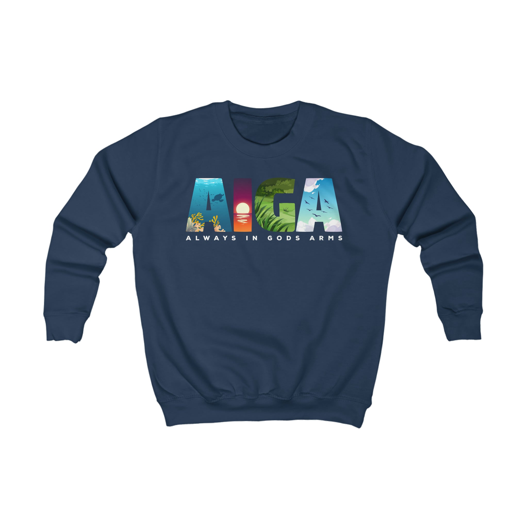 "AIGA - Always In Gods Arms" Youth/Unisex Sweatshirt