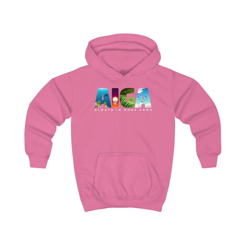 "AIGA - Always In Gods Arms" Youth/Unisex Hoodie