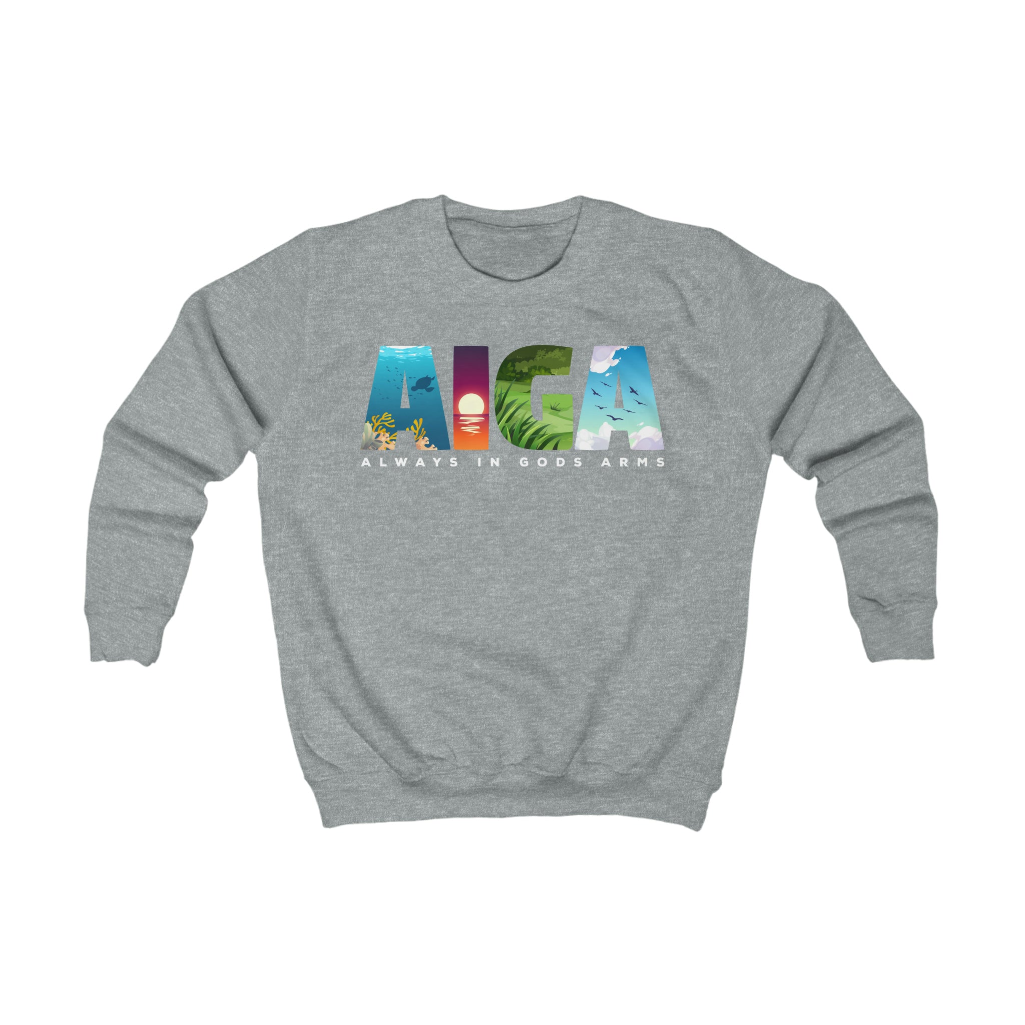 "AIGA - Always In Gods Arms" Youth/Unisex Sweatshirt