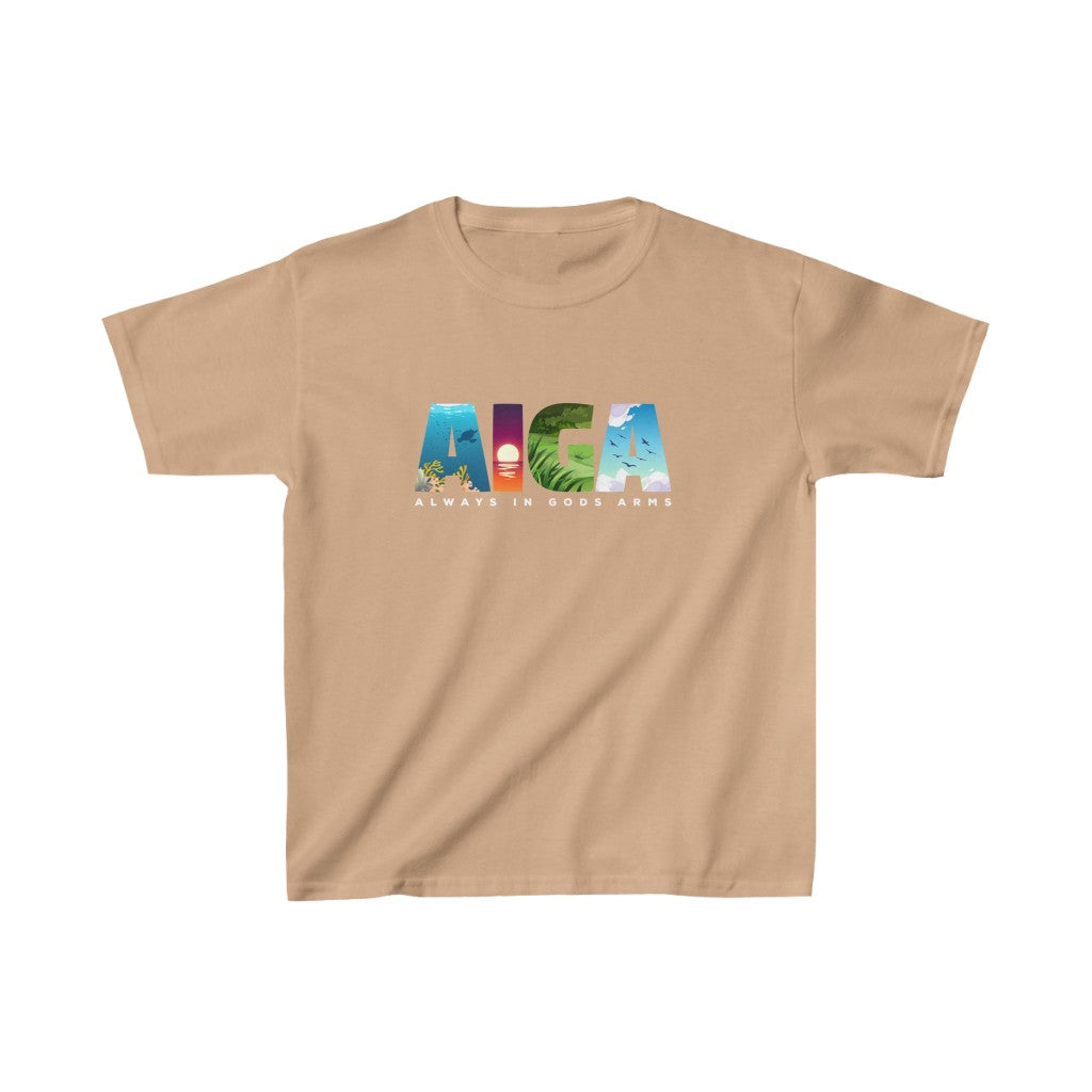 "AIGA - Always In Gods Arms" Youth/Unisex Tee