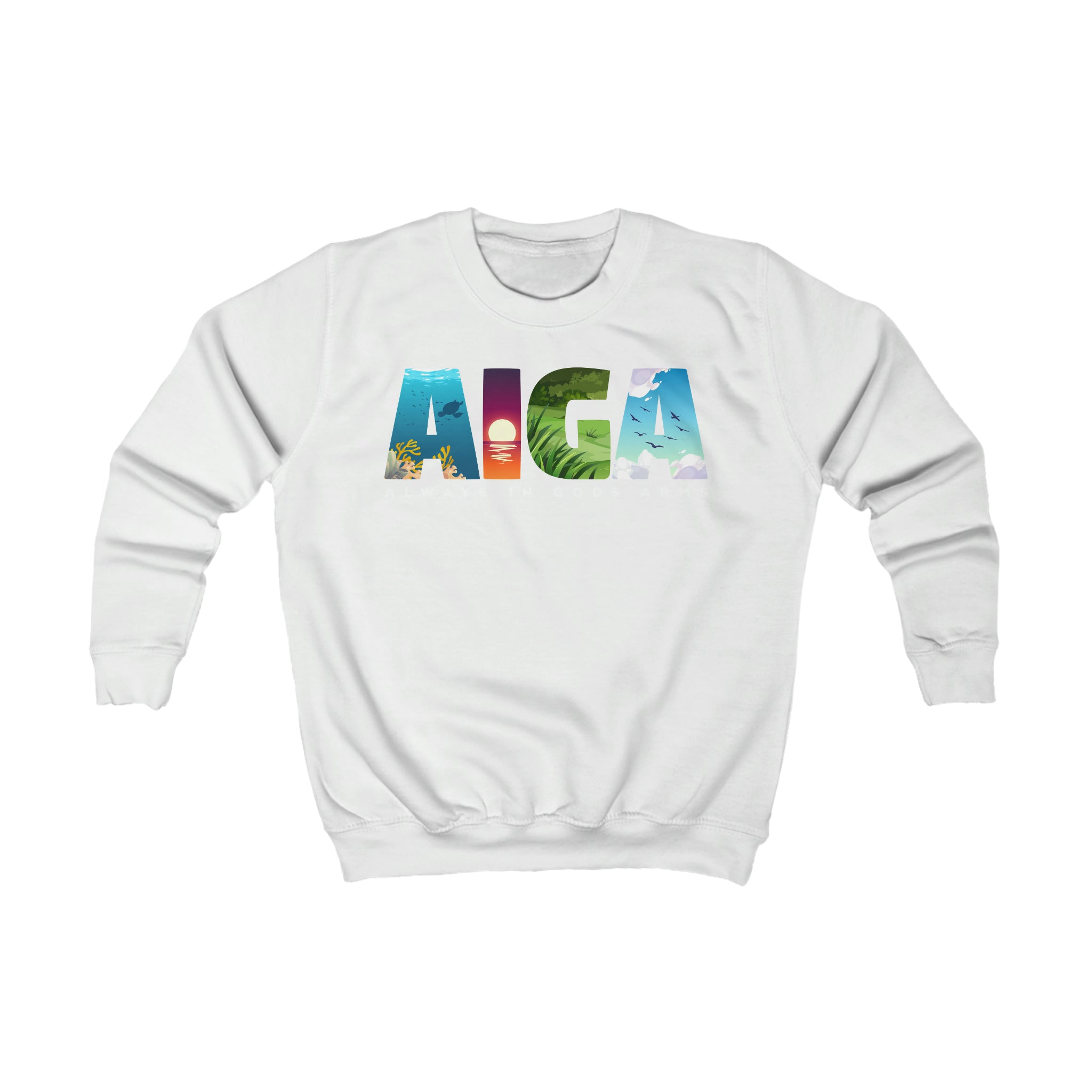 "AIGA - Always In Gods Arms" Youth/Unisex Sweatshirt