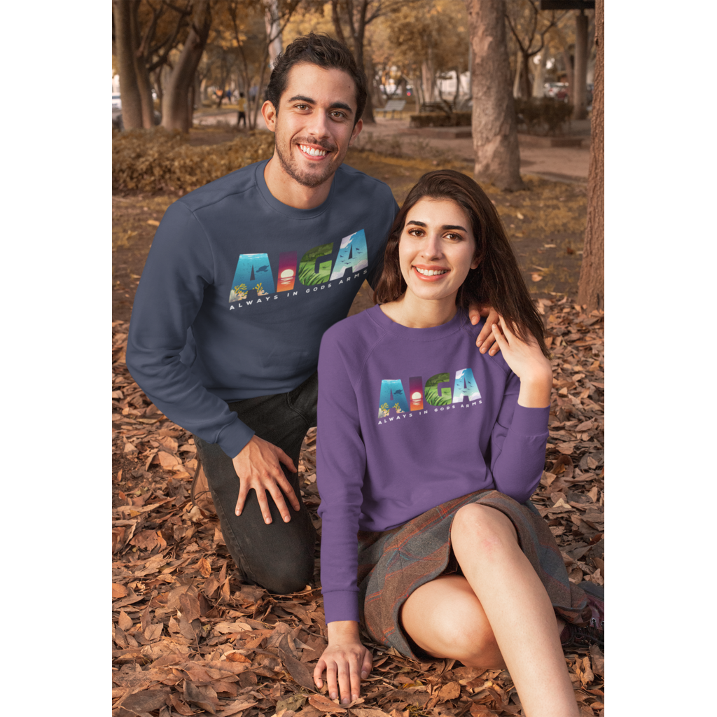 "AIGA - Always In Gods Arms" Unisex Sweatshirt