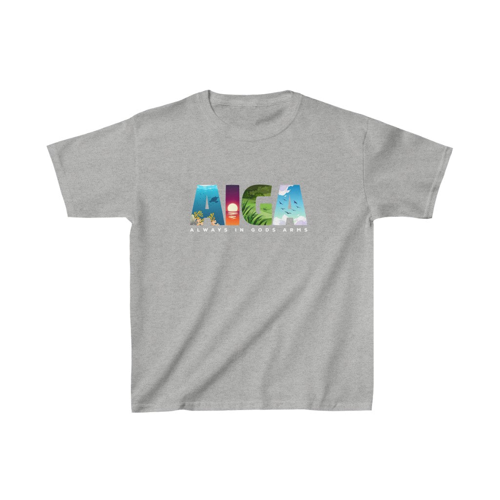 "AIGA - Always In Gods Arms" Youth/Unisex Tee