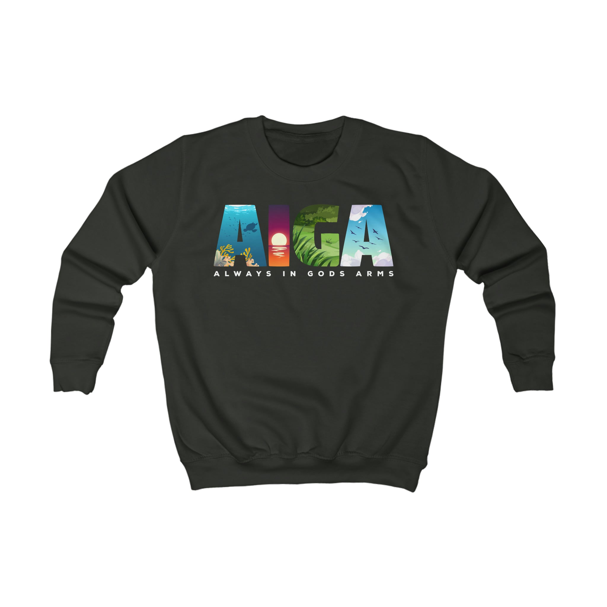 "AIGA - Always In Gods Arms" Youth/Unisex Sweatshirt